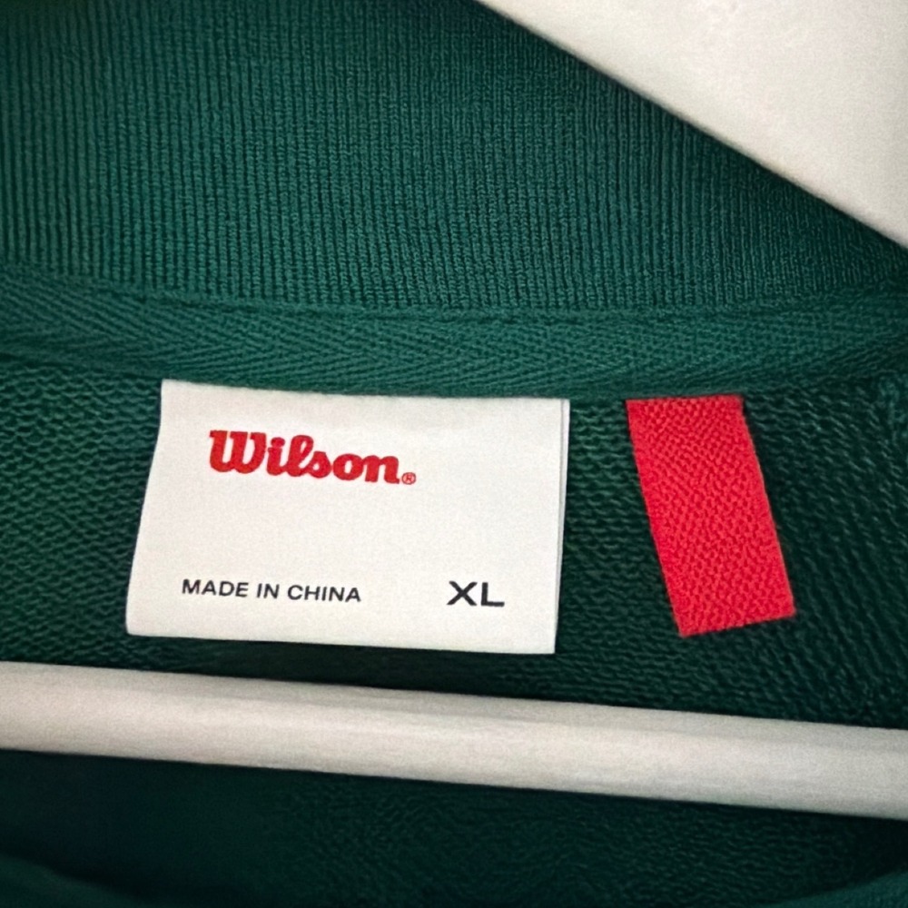 Wilson Sporting Goods Womens XL Green Quarter Zip Pullover Sweatshirt WW00155431 - Picture 6 of 11